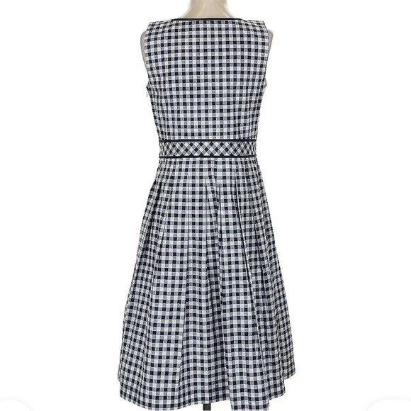 Talbots Black and White Checkered Sleeveless Dress size 12 - Picture 9 of 9
